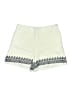 J.Crew 100% Linen Graphic Ivory Shorts Size 12 - photo 1