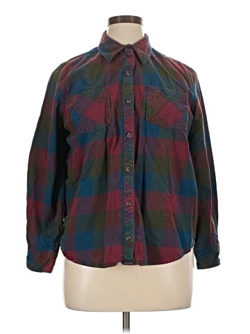 Natural Reflections Long Sleeve Button-Down Shirt (view 1)