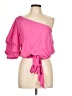 Do & Be 100% Polyester Pink 3/4 Sleeve Blouse Size L - photo 1