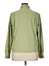L.L.Bean Solid Green Long Sleeve Blouse Size XL - photo 2