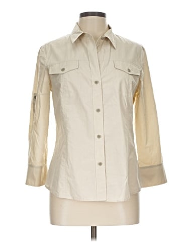 Theory 3/4 Sleeve Button-Down Shirt (view 1)