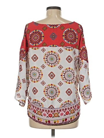 New York & Company 3/4 Sleeve Blouse (view 2)