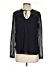 Tiny Black Long Sleeve Blouse Size S - photo 1