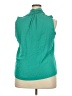 Renee C. 100% Polyester Teal Sleeveless Blouse Size 2XL - photo 2