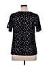 Como Blu Stars Black Short Sleeve Blouse Size XL - photo 2