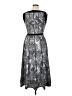 Perceptions Graphic Gray Casual Dress Size XL - photo 2