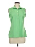 Greg Norman Green Sleeveless Button-Down Shirt Size M - photo 1
