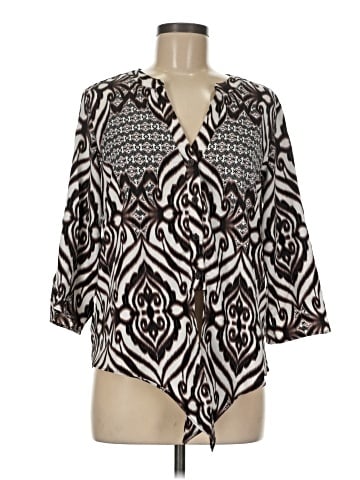 Eva Mendes by New York & Company 3/4 Sleeve Blouse (view 1)