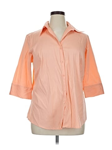 DressBarn 3/4 Sleeve Button-Down Shirt (view 1)