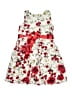 PrincesasA 100% Cotton Floral Ivory Dress Size 130 cm / US 8 - photo 2