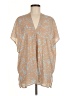 Adrienne 100% Polyester Animal Print Tan Kimono Size M - photo 1