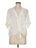 Rails Stars Ivory Short Sleeve Blouse Size M - photo 1