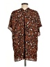 Adrienne Animal Print Brown Kimono Size M - photo 2