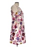 Boston Proper 100% Polyester Floral Silver Cocktail Dress Size 12 - photo 4