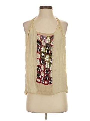 Burning Torch Sleeveless Silk Top (view 1)