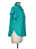 Mine Teal Short Sleeve Blouse Size M - photo 4