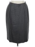 Rena Rowan Chevron-herringbone Gray Wool Skirt Size 16 - photo 1