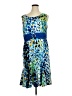 Vicki Wayne Print Blue Cocktail Dress Size 1X - photo 1
