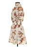 Justify 100% Polyester Floral Ivory Casual Dress Size S - photo 5