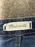 Madewell Chevron-herringbone Blue Jeans Size 29 waist (tall) - photo 7