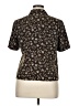 Appleseeds 100% Polyester Floral Brown Short Sleeve Blouse Size 14 - photo 2