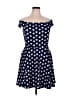 No Boundaries Polka Dots Blue Casual Dress Size XL - photo 1