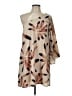 Yahada 100% Polyester Print Tan Cocktail Dress Size L - photo 1
