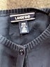 Lands' End 100% Cotton Black Cardigan Size 5 - 6 - photo 3
