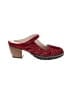Jambu 100% Leather Red Mule/Clog Size 9 1/2 - photo 1