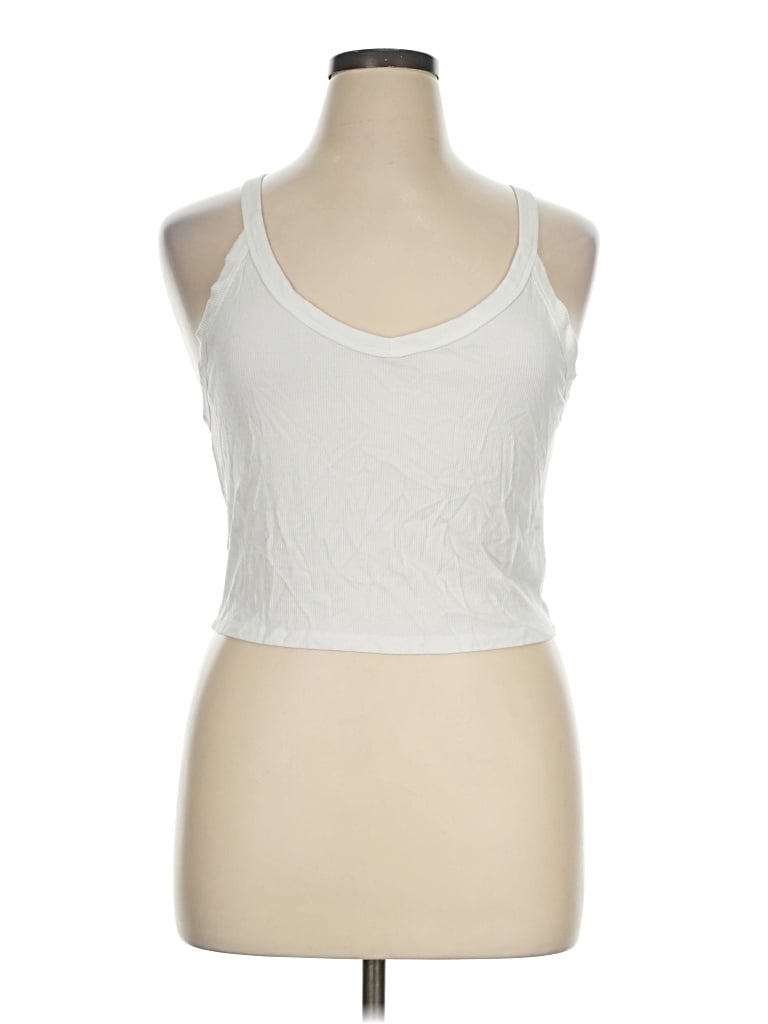 Pre-owned Aéropostale Tank Top White Halter Neckline Tops