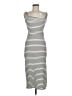 Shein Stripes Ivory Casual Dress Size 6 - photo 1