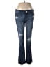 Express Jeans Hearts Blue Jeans Size 4 - photo 1