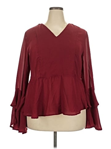 Ashley Stewart Long Sleeve Blouse (view 1)