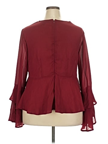 Ashley Stewart Long Sleeve Blouse (view 2)