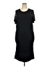 Venus Solid Black Casual Dress Size 2X - photo 1