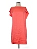 DKNY 100% Polyester Solid Orange Casual Dress Size 8 - photo 1