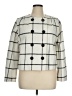 ELOQUII Checkered-gingham Ivory Jacket Size 16 Plus - photo 1