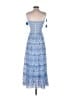Alice + Olivia 100% Polyester Blue Casual Dress Size 4 - photo 2