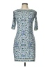 Max Studio Print Blue Cocktail Dress Size L - photo 1