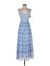 Alice + Olivia 100% Polyester Blue Casual Dress Size 4 - photo 1