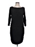 Veronica M. Solid Black Casual Dress Size L - photo 1
