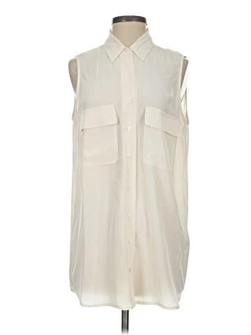 Equipment Sleeveless Button-Down Shirt (view 1)