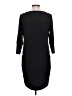 Veronica M. Solid Black Casual Dress Size L - photo 2