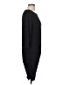 Veronica M. Solid Black Casual Dress Size L - photo 4