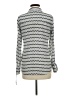 Candie's Chevron-herringbone Silver Long Sleeve Blouse Size M - photo 2