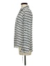 Candie's Chevron-herringbone Silver Long Sleeve Blouse Size M - photo 5