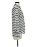 Candie's Chevron-herringbone Silver Long Sleeve Blouse Size M - photo 4