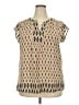 DR2 100% Polyester Tan Short Sleeve Blouse Size 2X (estimated) - photo 1