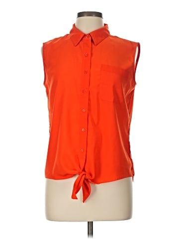 Boston Proper Sleeveless Button-Down Shirt (view 1)