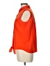Boston Proper Orange Sleeveless Button-Down Shirt Size 12 - photo 5